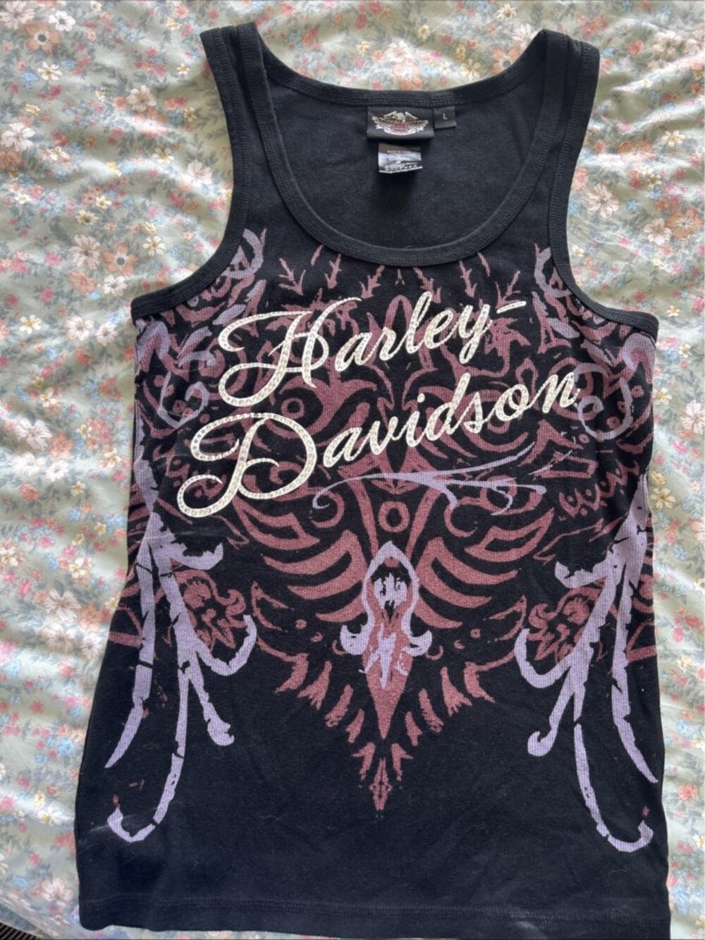 Lot 6 Harley-Davidson Women's Graphic T-Shirts Dealer WV FL  Sz L XL Tank - Picture 2 of 16